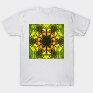 Mosaic Kaleidoscope Flower T-Shirt